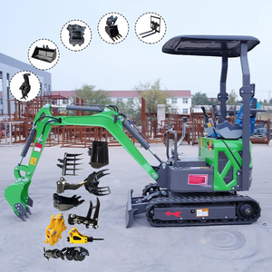 Недорогой компактный экскаватор на гусеничном ходу для любых типов местности, мини-экскаватор для фермерских работ, 1,2 тонны, мощный дизельный двигатель, микро-экскаватор - Product Image 1