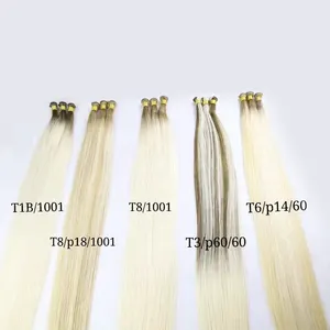 Beste Groothandel Handgebonden Inslag Human Hair Extensions Onzichtbaar Top Indian Grade Cuticula Intact Haar Voor Salon