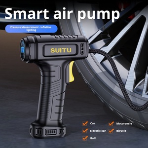 Pantalla inteligente, bomba de inflado inalámbrica de mano montada en el coche, Monitor <span class=keywords><strong>Digital</strong></span> de presión de neumáticos, iluminación de emergencia al aire libre ABS - Product Image 3