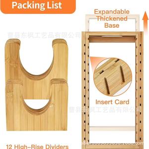 Wooden Extendable Kitchen Countertop Dish <b>Rack</b> With Drainer Multi Function Storage Organizer For Pans Lids <b>Plates</b> - Product Image 3