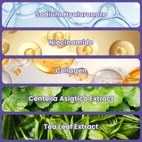 Meilleur Patch Bio Herbal pour le Front Anti-rides Raffermissant Revitalisant Sans Silicone Thé Vert Aloe Vera Acide Hyaluronique OEM/ODM