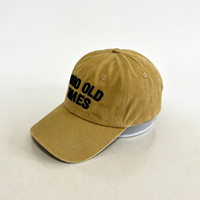 Gorra de Béisbol de Algodón Lavado Vintage con Logotipo Personalizado al por Mayor, Gorra de Papá sin Estructura, Gorra de Sol Retro Desgastada de Copa Suave para Hombres y Mujeres