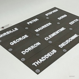 Factory Custom Metal Stainless Steel Aluminum Office Hoom Door <b>Numbers</b> Plate Sign ADA Braille Signage - Product Image 5