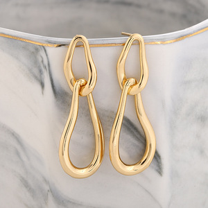 Geometric Drop <b>Earrings</b> Zinc Alloy Gold <b>Silver</b> Rose Gold Minimalist Style Fashion <b>Dangle</b> <b>Earrings</b> - Product Image 2