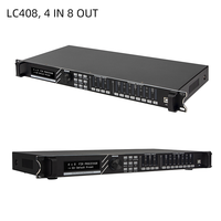 Processeur de sonorisation professionnel FIR DSP LC306 3 entrées 6 sorties LC408 4 entrées 8 sorties 500 MHz Dual Core PEQ GEQ DEQ avec contrôle USB et LAN