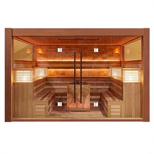 Sauna Finlandesa Económica de Cedro para Exteriores, Moderna, Seca, con Infrarrojos Lejanos, de Madera Sólida, para 2 Personas, con Vapor - Product Image 1