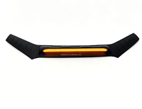 Protection de capot en carbone noir avec éclairage pour 4Runner 2010-2024, pare-vent et support de protection contre le sable