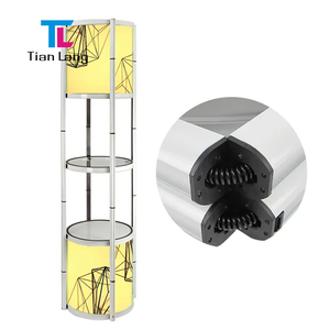 จอแสดงผลโปรไฟล์อลูมิเนียม TIANLANG ตู้โชว์แบบพับได้ LED แบบเดี่ยว - Product Image 5