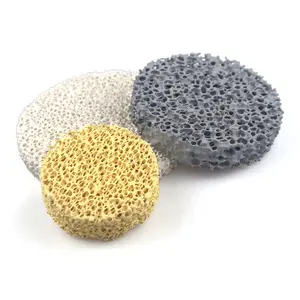 Filtro in schiuma di zirconio ceramico per filtro in schiuma di ceramica porosa di zirconio da fusione in acciaio