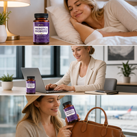 SYC BIO Mélange prébiotique Vitamines Gommes Confort Doux Adulte Formule 50 Capsules Framboise Bleue Vente en Gros B2B Fournisseur Privé