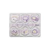 Nouvelle Série 2026 Taro Paste Matcha – Lot de 8 Éponges de Maquillage Douces, Élastiques, Non Collantes, Longue Durée, Adaptées aux Peaux Sensibles, Utilisation Sèche et Humide