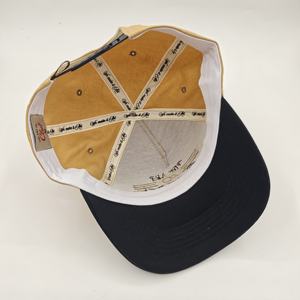 หมวกเบสบอลทรงสปอร์ตสองสี โลโก้แบบกำหนดเอง สไตล์สตรีท 5 แผง พร้อมลายปักแบบ Dad ทรงเข้ารูป ปรับขนาดได้ - Product Image 6