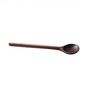 <b>Wooden</b> Cooking Utensils <b>Set</b> of 2 Natural Wood Spoons for Stirring Mixing Cooking Serving <b>Kitchen</b> Use - Product Image 1