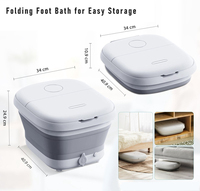 Appareil Électrique de Massage et Spa Détox pour les Pieds, Baignoire de Trempage avec Rouleaux pour une Relaxation Profonde et le Soin des Pieds