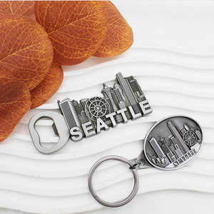Portachiavi Personalizzato con Logo Serie Seattle, Design Creativo, in Lega di Zinco, Ciondolo per Borsa, Artigianato in Metallo, Design Gratuito dalla Fabbrica - Product Image 4