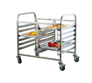 Bandeja de panadería de doble línea comercial de 15/16 capas, carrito de acero inoxidable, estante de refrigeración para hornear para suministros de restaurante de Hotel - Product Image 4