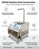 Fontaine à chocolat et équipement de service de snacks professionnels : Distributeur et machine à faire fondre