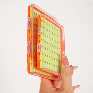 Caja de Pesca Impermeable de PP con Inserto de Espuma y Tapa Transparente de ABS para Almacenamiento de Aparejos de Pesca con Mosca en Ríos, Lagos y Arroyos - Product Image 4