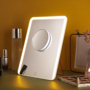 Большой размер тонкий питьевой светодиодный стол зеркало для макияжа с функцией перезаряжаемые - Product Image 3