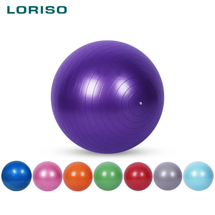 पीवीसी मोटी फिटनेस जिम उपकरण yogo पिलेट्स योग बाल fitnessball 45cm55cm65cm yaga गेंद yogaball