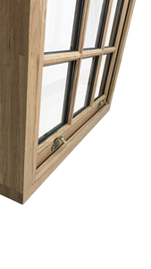 Cho gỗ rắn hiện đại xoay ngang đơn treo cửa sổ bên ngoài cách âm với màn hình gấp - Product Image 3