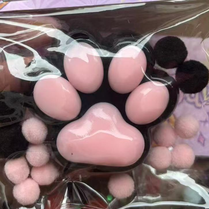 Garra de Gato Mate Negra y Rosa 7CM