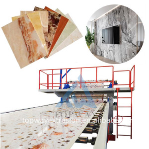 Panel de láminas de mármol de PVC de 1220MM, línea de producción de máquina, línea de extrusión de láminas de PVC para paredes, precio de fábrica - Product Image 1