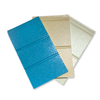 Revêtement extérieur décoratif en acier galvanisé enduit de mousse de polyuréthane PU, résistant au feu et à l'eau, pour briques, chambres froides et ateliers