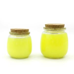 Pot en verre rond à large ouverture pour gelée, yaourt et pouding, avec couvercle en liège, personnalisable, 100ml, 200ml, 300ml - Product Image 3