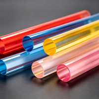 Barres en acrylique LED fluorescentes personnalisées, barres en PMMA plastique solide transparent et barres en plastique de matériaux mixtes, fourniture directe usine