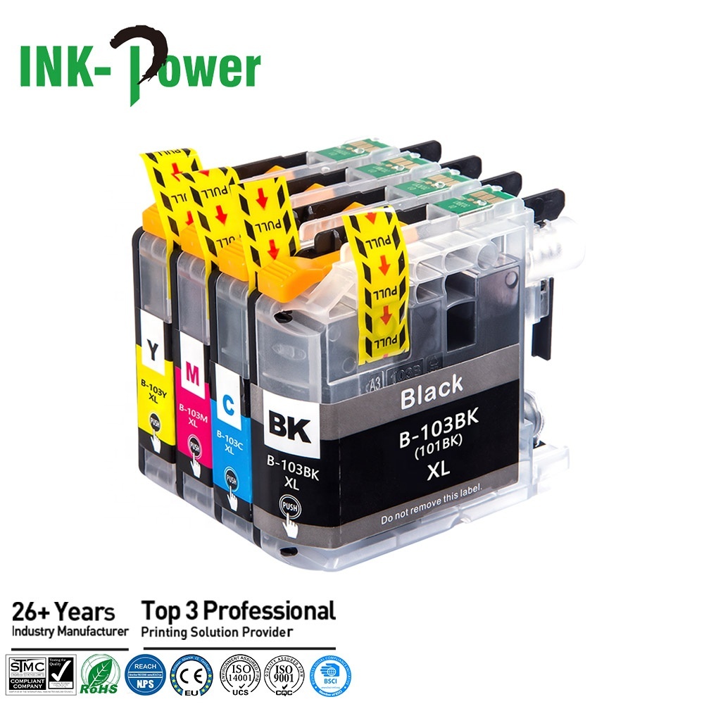 INK-POWER LC 101 103 LC101 LC103 XL Premium Compatible Color Inkjet Ink Cartridge for Brother MFC-j4510DW Printer