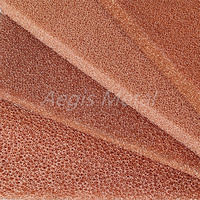 Mousse métallique en cuivre à cellules ouvertes de haute qualité 20 25 mm d'épaisseur PPI 15 20 40 50 60