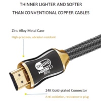Câble HDMI 4K 8K 48 Gbps certifié ultra haute vitesse compatible avec PlayStation 5, Xbox, téléviseurs Samsung et plus