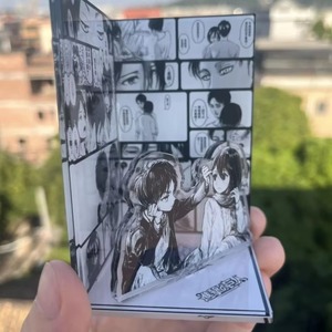 Panneau décoratif en acrylique Mikasa Ackerman Eren Jaeger, modèle de scène créatif, ornement de bureau, personnage d'anime, cadeau pour les fans - Product Image 4