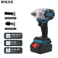 Kit combiné 18 V personnalisé en usine, outils de construction sans fil avec moteur sans balais, perceuse à main, coffret rigide
