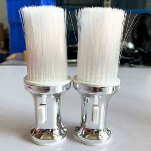 Brocha para Polvo, Brocha para Cabello, Herramienta de Peluquería para Peinar y Cortar Cabello Fino, Cerdas de Nailon, Mango de Plástico Blanco, Paquete Individual - Product Image 3