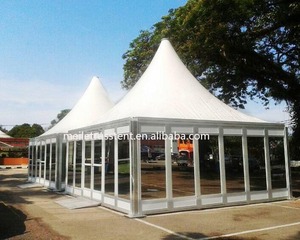 Grande tente de réception en verre chapiteau extérieur de pagode de belvédère tentes à cadre en aluminium pour événements carpas <span class=keywords><strong>barnum</strong></span> à vendre - Product Image 5