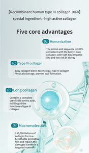 D-nutrimec Masque en tissu hydratant, éclaircissant, raffermissant et apaisant pour le visage, au <span class=keywords><strong>collagène</strong></span> recombinant, anti-rides et réparateur - Product Image 4