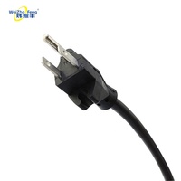 Câble d'alimentation CA homologué CUL, 3 broches mâle IEC C13, femelle NEMA 5-15P, prise coudée, SJTW 1,8 m, IP24, PVC