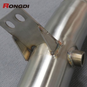 Collecteur d'échappement droit haute performance en acier inoxydable poli miroir avec bouclier thermique pour C43 C450 AMG W205 conduite à gauche - Product Image 3