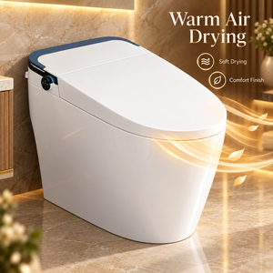 Nouvelle toilette intelligente en céramique colorée avec capteur de détection, réservoir à couvercle, télécommande, style américain, à poser au sol pour maisons et hôtels - Product Image 1
