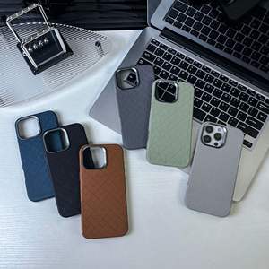 Carga magnética <span class=keywords><strong>Rubik</strong></span> Cube PU cuero Premium a prueba de golpes funda de teléfono celular Flexible para iPhone 12 13 14 15 Pro 16 Plus - Product Image 1