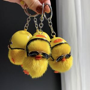 <b>Mini</b> Cute Plush Yellow Duck Keychain Plush Soft Toy Pendant <b>Backpack</b> Keychain Car Pendant Gift - Product Image 2