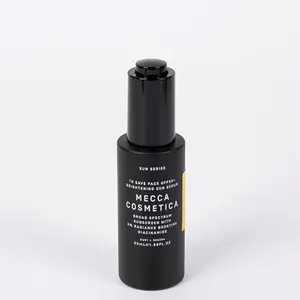 Frasco conta-gotas cosmético para óleo de soro com impressão em cores pretas de 50ml