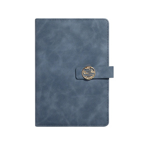 Tùy chỉnh A5 Kích thước chương trình nghị sự máy tính xách tay hardbound <span class=keywords><strong>leatherbound</strong></span> kế hoạch và nhật ký với nam châm khóa đồng bằng Tạp Chí - Product Image 1