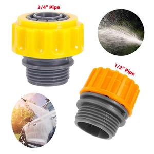 Adaptateur de raccord rapide en plastique pour <span class=keywords><strong>tuyau</strong></span> d'irrigation de jardin, filetage mâle 3/4" vers raccord de réparation de <span class=keywords><strong>tuyau</strong></span> d'eau 1/2" 3/4" - Product Image 1