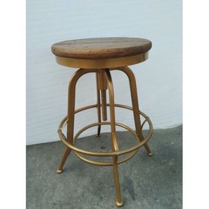 Taburete de Barra Peralta de 24 Pulgadas, Ajustable, Moderno, para Sala de Estar, Dormitorio, Apartamento, con Patas de Madera, Cómodo y Elegante - Product Image 2