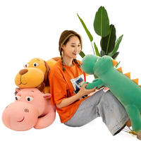 Dessin animé mensonge chien en peluche oreiller cadeau d'anniversaire pour amis maison canapé chambre décoration chiffon poupées peluche animaux en peluche jouets