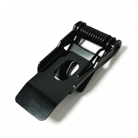 Clip de fixation à ressort pour panneau lumineux encastré LED en acier laminé à froid avec revêtement par électrophorèse noir 55*22mm
