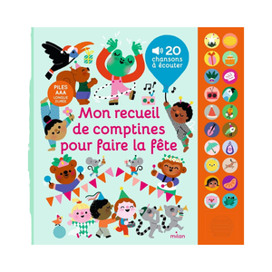 HXS HXS-AB016 <span class=keywords><strong>Livre</strong></span> <span class=keywords><strong>audio</strong></span> interactif en français pour la petite <span class=keywords><strong>enfance</strong></span> avec des musiques amusantes pour un apprentissage engageant 20 boutons - Product Image 1